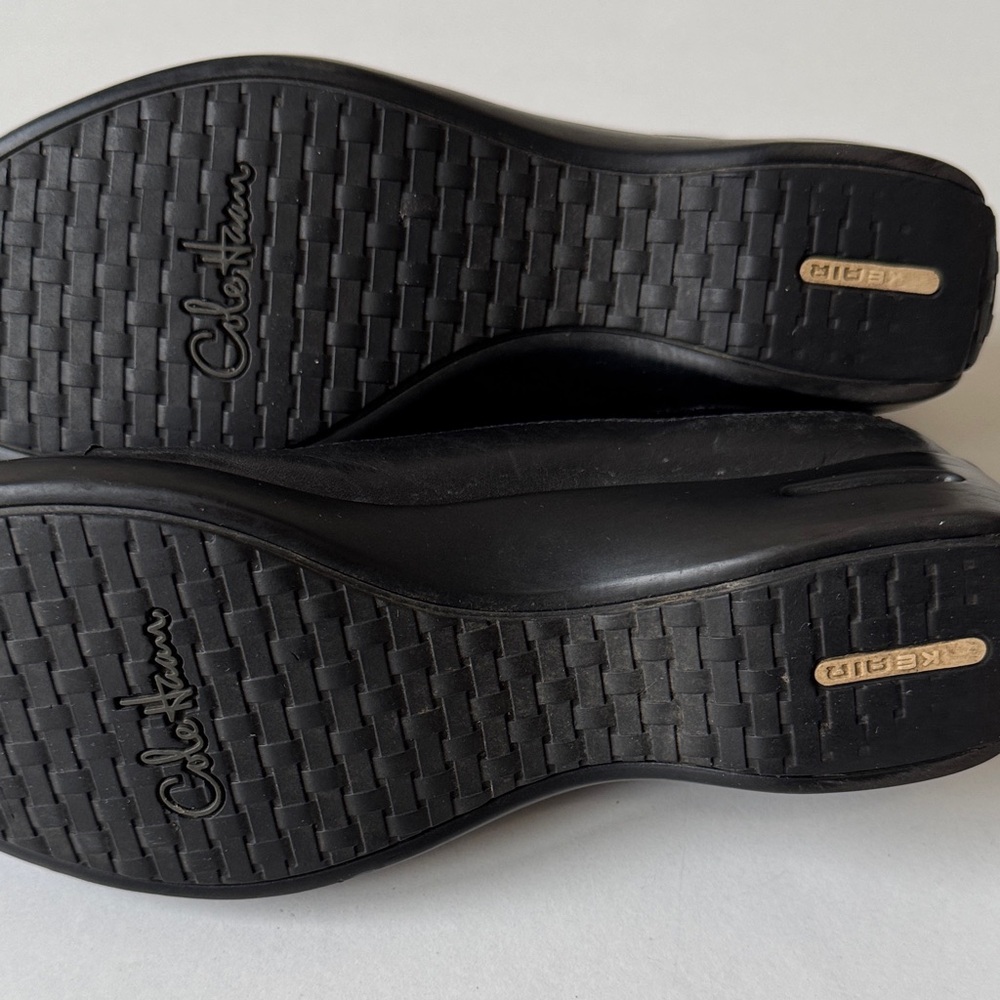 Cole Haan (NikeAir) Sleek Black Women's Waterproof Shoes - Picture 8 of 10